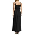 thumbnail image 7 of Htigea Summer Maxi Dress for Women Sleeveless Square Neck Tank Dress Elegant Pleated Flowy Holiday Party Dresses Black,L, 7 of 7