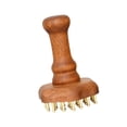 thumbnail image 3 of Peine de masaje de cabeza de latón, herramienta de masaje de madera, compacto, cepillo de mano para puntos meridianos, herramienta corporal Gua Sha, 3 of 8