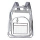 thumbnail image 1 of Xihbxyly Mochila Transparente de Pvc Transparente, Diseño Apto para Estadios, Correa Ajustable para El Hombro, Fácil de Limpiar, Ideal para Viajes o Playa, Color Negro/Gris, 33 X 42 X 17 Cm., 1 of 1