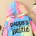 thumbnail image 5 of Little Girl's Outfits Tie-Dyed Long Sleeved Hoodie and Pant Suit Kids 2Pcs Clothes Sets, 5 of 6