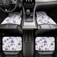 thumbnail image 5 of Balery Orchids Flowers Pattern 4-Piece Floor Mats, Heavy-Duty Rubber Liners, Anti-Slip Design, All-Season Automotive Protection, Vehicles, Cars, Trucks, and SUVs, 5 of 5