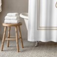 thumbnail image 3 of Creative Products Beige and White Letter B Monogrammed 71x74 Shower Curtain, 3 of 7