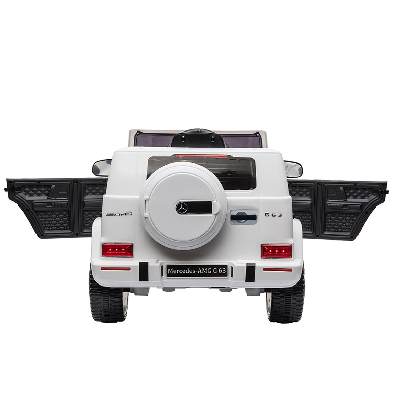 CIPACHO Licensed Benz GT AMG G63 12V Ride On Jeep with Remote Control, Electric Car for Kids 3-6 Years, 3 Speeds, White CIPACHO Licensed Benz GT AMG G63 12V Ride On Jeep with Remote Control, Electric Car for Kids 3-6 Years, 3 Speeds, White