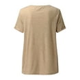 thumbnail image 4 of Sexy Dance Summer Tops For Women Short Sleeve Casual Blouse Ladies Boho T-Shirt Basic Tee Tops Loungewear, 4 of 6