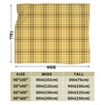 thumbnail image 3 of ZICANCN Anti-Pilling Flannel Bed Throw Blankets Plaid Gold Pattern , Couch Ultra Soft Micro Fleece Sofa Bed Camping Travel Blanket for Adults 50"x40", 3 of 8