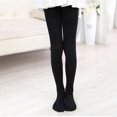 thumbnail image 2 of MIASHUI Girls Dance Ballet Tights Seamless Stretchy Leggings Comfortable Fit Pants,Black,4-6 Years, 2 of 4