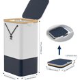 thumbnail image 7 of Clothes laundry hamper with lid, 100L large dirty laundry hampers with Collapsible and Removable Bag,Tall laundry basket for for Bedroom, Laundry Room, Bathroom, Dorm, 7 of 7