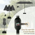 thumbnail image 6 of Gymax 13FT Double-sided Patio Umbrella w/ Crank Handle Umbrella Base Safety Lock Grey, 6 of 10