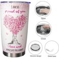 thumbnail image 6 of Gifts For Daughters Adult Stainless Steel Tumbler 20oz I''m So Pround Of You Juice Mug, Gifts Cup For My Daughter From Mom For Daughter Birthday Back to School Graduation Christmas Wedding Gifts, 6 of 6