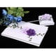 thumbnail image 2 of Libro de Invitados Encaje Flores Púrpuras Firma Libro Decoración Del Partido, 2 of 9