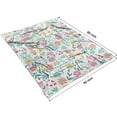 thumbnail image 4 of Pioneer Flower Blanket,Comfortable Soft Flannel Throw Blanket,All Season,Warm Lightweight Blankets for Sofa Bed Couch Living Room Chair,60"x80"(150x200cm), 4 of 4