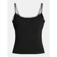 thumbnail image 5 of No Boundaries Lace Trim Cami Top, Women's, 5 of 5