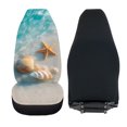thumbnail image 6 of XYZCANDO 2 pcs Car Seat Cover for Car Decor Car Seat Covers Waterproof Washable, Truck SUV Van Car Front Seat Covers, Beach Shell Starfish, 6 of 10