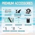 thumbnail image 5 of Ultifit Inflatable Paddle Board Extra Wide 450 Lbs Capacity Anti-Slip Design with SUP Accessories and Seat 11'6" x 35" Brown, 5 of 8