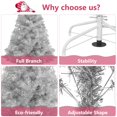 thumbnail image 2 of Árbol de Navidad Adiwiid de 1,8 m, plateado, con 550 puntas, 2 of 7