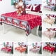 thumbnail image 2 of Christmas Tablecloth Polyester Table Cover Rectangle Tablecloth for Merry Christmas Holiday New Year Eve Party Decorations Supplies,60x72inch, 2 of 4