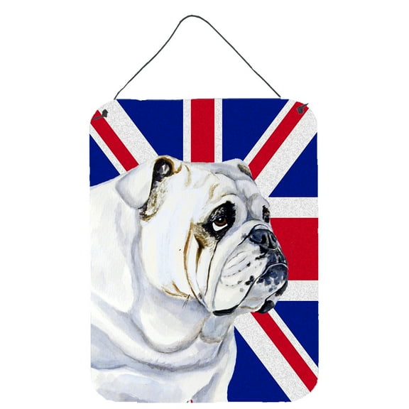 Carolines Treasures LH9471DS1216 English Bulldog with English Union Jack British Flag Wall or Door Hanging Prints