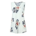 thumbnail image 3 of Ichuanyi Womens Tops, Summer Fashion Women's V-Neck Sleeveless Printing Camisole Vest Tee Tops Blouses, 3 of 9
