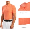 thumbnail image 3 of Alex Vando Mens Golf Shirt Moisture Wicking Quick-Dry Short Sleeve Casual Polo Shirts for Men, 3 of 5