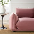 thumbnail image 7 of Armchair Accent Chair, Velvet, Pink, Modern Contemporary Urban Design, Living Lounge Room Hotel Lobby Hospitality, 7 of 7