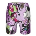 thumbnail image 4 of Invader Zim Men's Beach Shorts Swim Trunks Casual Quick Dry Board Shorts Swimwear with Mesh Lined and Pockets, 4 of 8