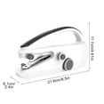 thumbnail image 3 of Mini Sewing Machine Portable Handheld Electric Stitching Tool 2.2 lbs Dual Speed Adjustment with Foot Pedal for Household Repairs and DIY Fabric Crafts, 3 of 9