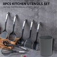 thumbnail image 2 of Juego de utensilios de cocina de silicona de 8 piezas Juego de utensilios de cocina de cocina con cubeta de almacenamiento de cubiertos Juego de utensilios de silicona Re Eccomum Juego de utensilios de cocina, 2 of 7