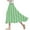 Green, variant on Skirts for Women, Women's Skirts for Summer, Women's Casual Flowers Printed A-Line Elastic Waist Skirt