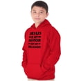 thumbnail image 3 of Jesus Is My Savior Not My Religion Youth Hoodie Boy Girl Teen Brisco Brands S, 3 of 6