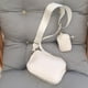 thumbnail image 5 of Bolso bandolera jinwen de cuero PU Clásico pequeño blanco, 5 of 8