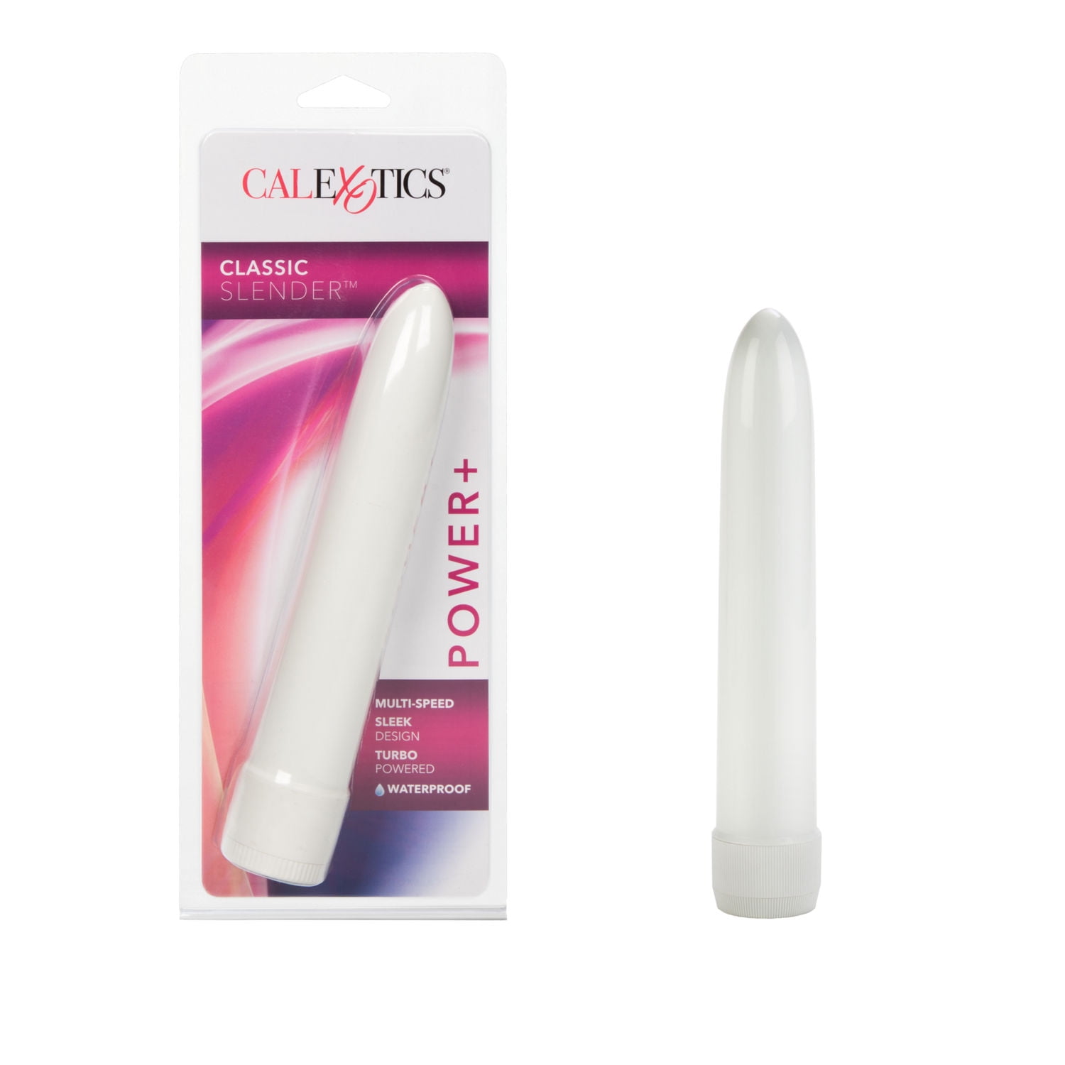 CalExotics Classic Slender Sleak Multi-Speed Vibrator - White