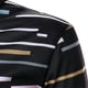 thumbnail image 5 of Camisas Hombre Vestir Manga impresa Casual Striped and Short Button Men's Spring Summer Shirt Men's blusa de Men (Black, L), 5 of 7