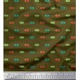 thumbnail image 1 of Soimoi Cotton Voile Fabric Aztec Small Print Fabric by The Yard 42 Inch Wide, 1 of 3