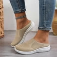 thumbnail image 5 of ibiyuan Wide Toe Box Sneakers Women Closures Arch Support Women's Walking Shoes Mesh Knitted Walking Anti-Skid Women's Fashion Sneakers Breathable Hands Free Mary Jane Shoes Sock Shoe, 5 of 7