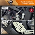 thumbnail image 2 of ALLTIMES Rear Brake Master Cylinder Protector for Ducati DesertX 2022+, Silver 6061-T6 Billet Aluminum CNC-machined Anodization, 2 of 9