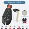 thumbnail image 4 of Funda para Llave Horande 6 Botones para Chrysler Dodge Jeep, 4 of 8