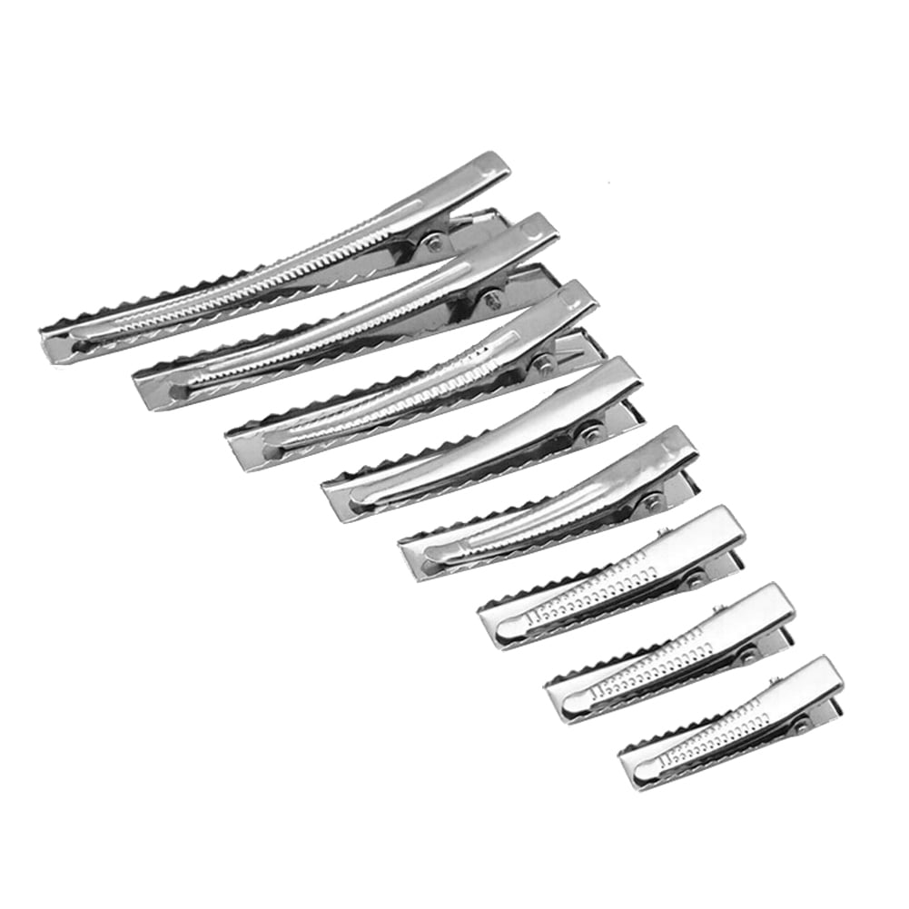 50pcs 45mm alligator hair teeth clips for hair bows accessories single prong 