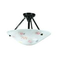 thumbnail image 4 of Meyda Tiffany 109968 18" W Supernova Fused Glass Semi-Flushmount Ceiling Fixture -, 4 of 6