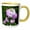 Yellow/White, variant on 3drose, Pink and White Phlox Flowers Pink and White Flowers, 15oz Two-tone Blue Mug