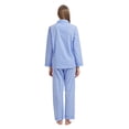 thumbnail image 7 of GLOBAL Womens 100% Cotton Notch Collar Pajama Set Homewear with Pockets, Spring & Summer, 2-Piece, Sizes S to 3X, 7 of 7