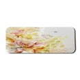 thumbnail image 1 of Shabby Flora Computer Mouse Pad, Watercolored Lilies Flowers Buds Leaves Colored Marks Artwork, Rectangle Non-Slip Rubber Mousepad Large, 31" x 12" Gaming Size, Pale Pink Peach, by Ambesonne, 1 of 2