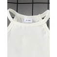 thumbnail image 4 of Argulvti Toddler Girls Summer Set, Cotton Ribbed Sleeveless Halter Tops Elastic Waist Cargo Shorts with Belt, 4 of 9
