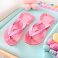 thumbnail image 7 of Silicone Flip Flop Dog Toys, Teething Chew Interactive Play Toy for Boredom Relief 2 pcs Slipper Shape Durable Soft Material Teeth Cleaning Training Companion._Pink, 7 of 7