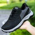 thumbnail image 4 of Xiaoxatg Women's Breathable On Sneakers for Casual Comfortable Walking Lightweight Flat Sole Ideal for Outdoor Activities and Daily Wear 9 Black, 4 of 6