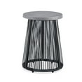 thumbnail image 2 of HOMETRENDS Corday Steel 3-Piece Outdoor Chat Set with Cushions, Black, 2 of 9
