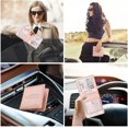 thumbnail image 7 of Car Registration and Insurance Holder,Premium PU Leather Men Women Wallet Accessories Case for Cards, Vehicle Glove Box Paperwork Wallet Case Organizer for ID, Driver's License Rose Gold, 7 of 7
