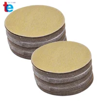 Hook Loop Pads Sanding Disc Flocking 320 Grit No-Hole 100 Pack 6" Sanding Discs