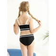 thumbnail image 6 of Usaibhir Girls Swimsuit Solid Swimwear Kids 2 Piece Bathing Suits Bikini Set Teen Girls 8-13 Years, 6 of 8