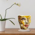 thumbnail image 4 of Half Masked Girl Ornament 2D Flat Gift Giving Home Desktop Decoration, 4 of 5