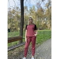 thumbnail image 3 of Ekouaer Lounge Sets for Women Two Piece Pajama Set Short Sleeve Crewneck Jogger Outfits and Sweatpants Tracksuit, 3 of 5